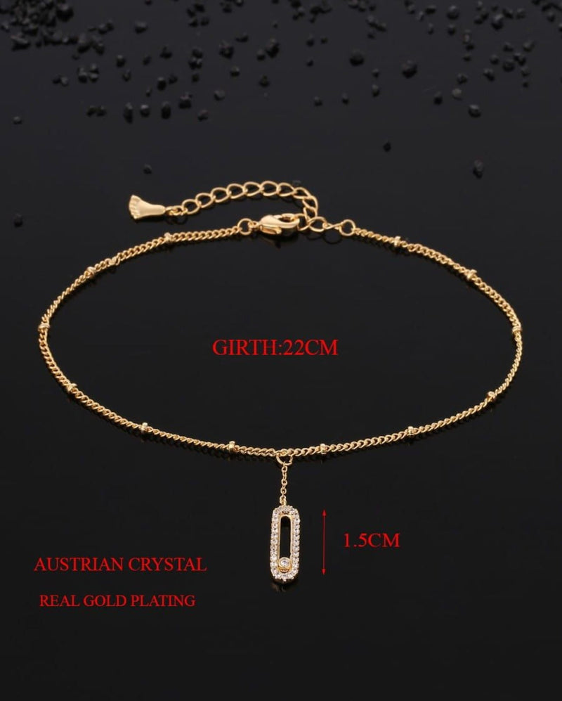 Stainless steel Coin Bell Pendant Anklet For Woman Ankle Jewelry - Tuzzut.com Qatar Online Shopping