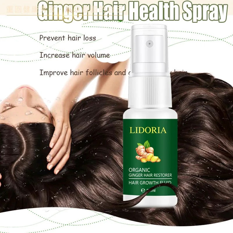LIDORIA - Organic Ginger Hair Restorer Hair Growth Fluid - Tuzzut.com Qatar Online Shopping