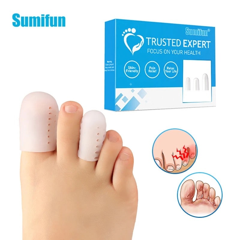 Silicone Toe Friction Relief Separator Protector Anti-Wear Blisters Corn Callus Bunion Corrector Pedicure Foot Care Tool - Tuzzut.com Qatar Online Shopping