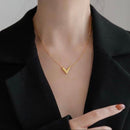 Women Fashion Necklace set V Letter - X4027309 - Tuzzut.com Qatar Online Shopping