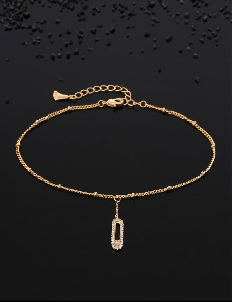 Stainless steel Coin Bell Pendant Anklet For Woman Ankle Jewelry - Tuzzut.com Qatar Online Shopping