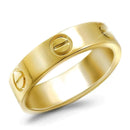 simple titanium steel couple ring plain ring pair ring closed one word nail niche ring men and women - Tuzzut.com Qatar Online Shopping