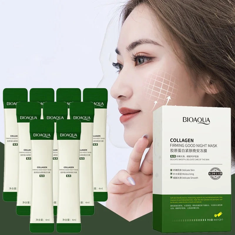 BIOAQUA- Collagen Firming Good Night Mask, Delicate Care of Skin - Tuzzut.com Qatar Online Shopping
