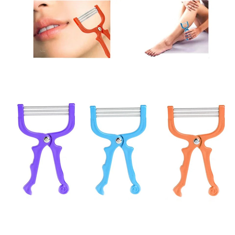 1Pc Natural, Safe and Convenient Handheld Face Facial Hair Removal Threading Beauty Epilator Epi Roller - Tuzzut.com Qatar Online Shopping