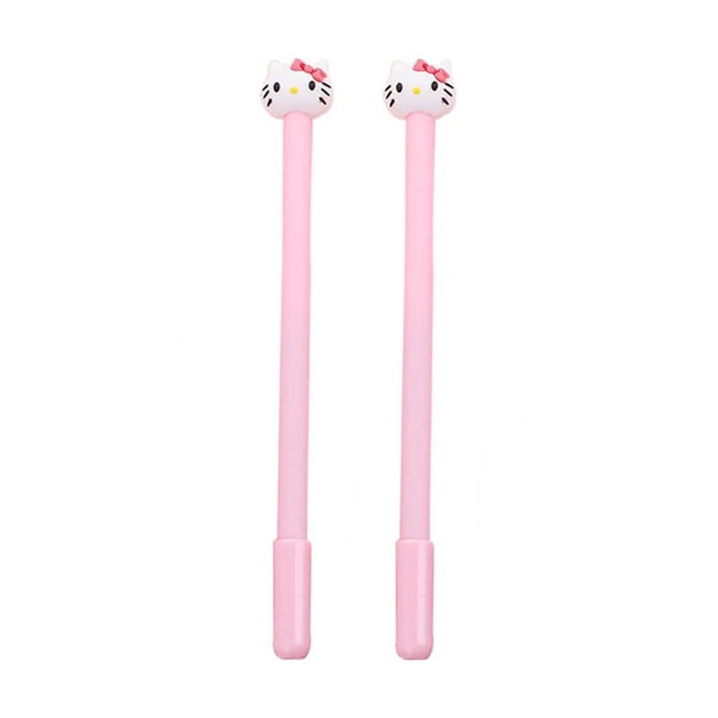2 Pcs Kawaii Sanrio Hello Kitty Gel Pen 0.5mm Black Cinnamoroll Cute School Supplies Papeleria My Melody Kuromi Pens Stationery - Tuzzut.com Qatar Online Shopping