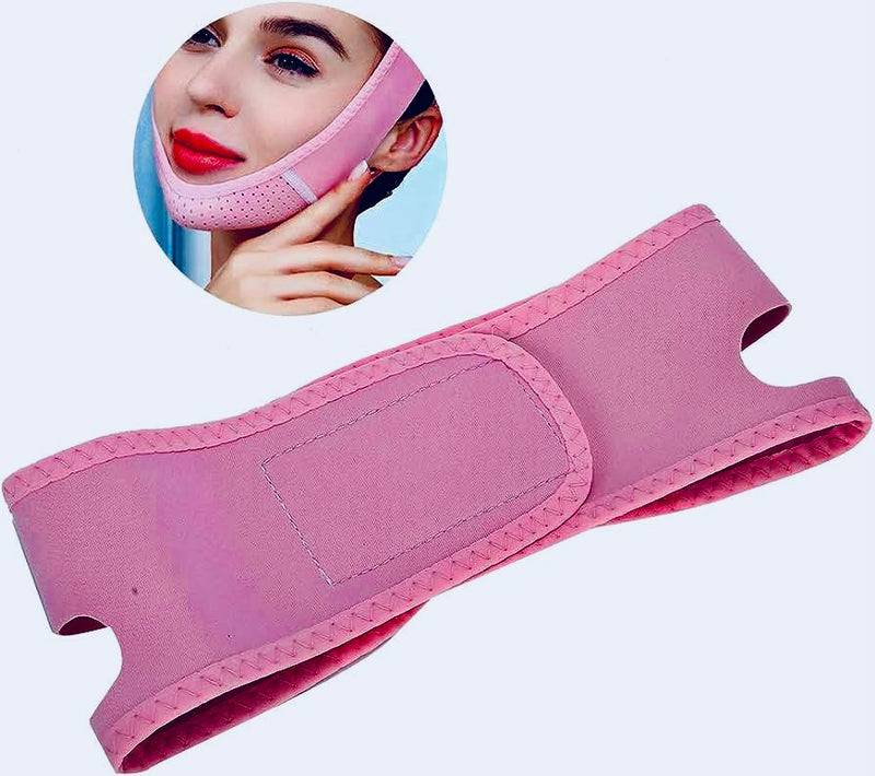 Reusable V Line lifting Mask Facial Slimming Strap - Double Chin Reducer - Chin Up Mask Face Lifting Belt - V Shaped Slimming
