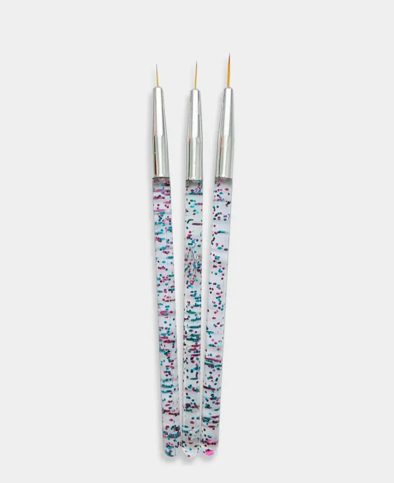 3pcs/Set Painting Liner Thin Brushes for Nail Decoration Nail Art Brush 7/9/11/15mm DIY Line Drawing Dot Pen - Tuzzut.com Qatar Online Shopping
