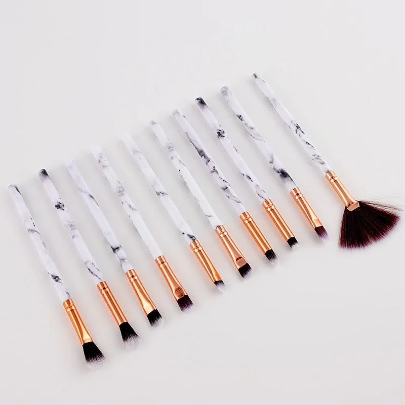 Beautiful 10 pcs Make up Brushes - Tuzzut.com Qatar Online Shopping