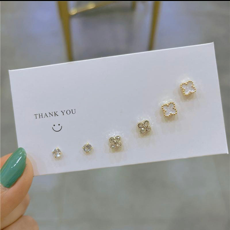 Mini 6pcs Stud Earring Sets For Women Simple -X3404148