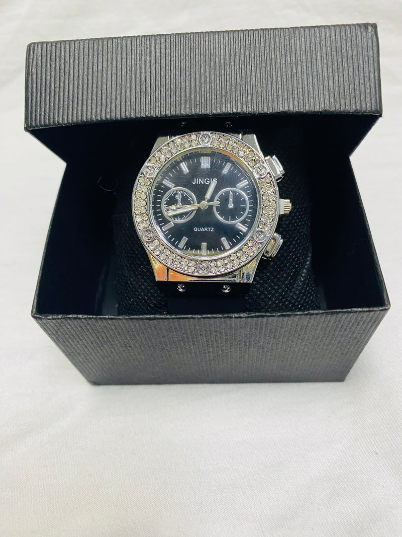 Fashion Rubber Women Watches Luxurious Brand Casual Diamond Female Quartz Wristwatches Simple Sport Clock - Tuzzut.com Qatar Online Shopping