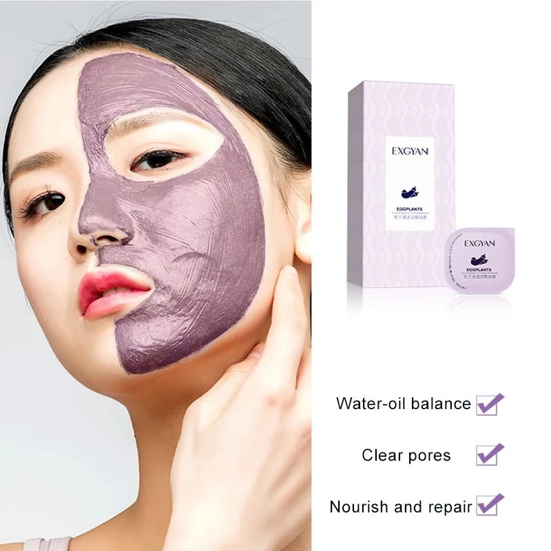 Exgyan - Eggplant clean and Bright Face Masks Exgyan - Eggplant clean and Bright Face Masks
