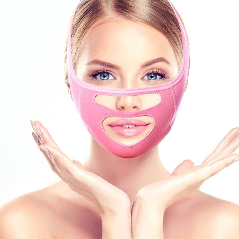 Face Slimming Mask Slim Lift Tighten Skin Bandage Double Chin Remove Weight Loss Belt Face Slimming Bandage Face Belt - Tuzzut.com Qatar Online Shopping