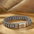 Handmade Creative Passepartout Prayer Wheel Bracelet Men's Sterling Silver Female Transfer Beads Six-Character Mantra Retro - Tuzzut.com Qatar Online Shopping