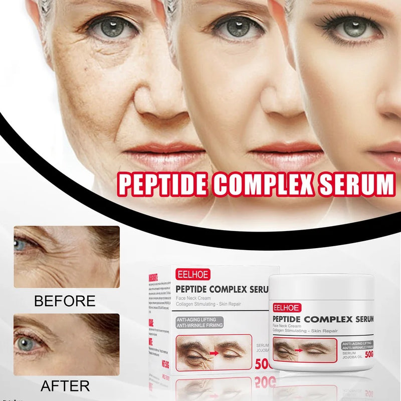 EELHOE PEPTIDE COMPLEX SERUM - Face Neck Cream- Collagen Stimulating Skin Repair- Anti Aging Anti Wrinkles Firming Cream - Tuzzut.com Qatar Online Shopping