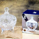 Crystal Cut Candy Bowl with Lid TG001-1