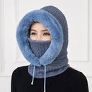 Women Winter Beanie Hats Slouchy Warm Fleece Hooded Scarf - TUZZUT Qatar Online Shopping