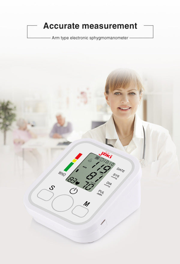 Automatic Upper Arm Blood Pressure Monitor With LCD Digital Display