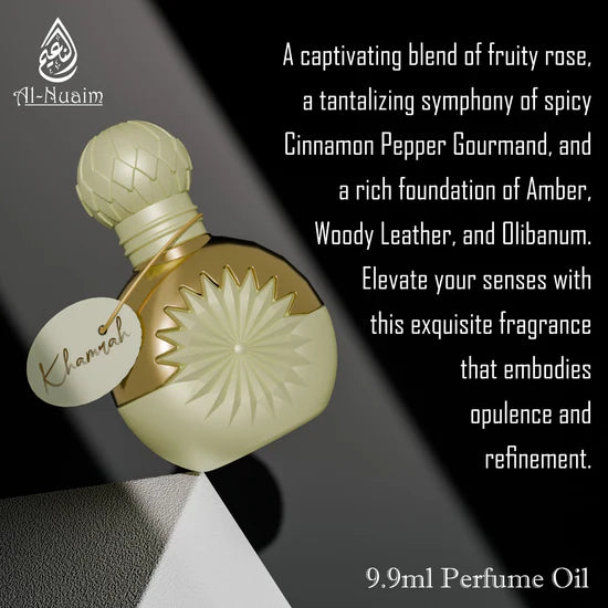 Al Nuaim Khamrah 9.9ml Attar Roll-On Perfumed Oil Al Nuaim Khamrah 9.9ml Attar Roll-On Perfumed Oil