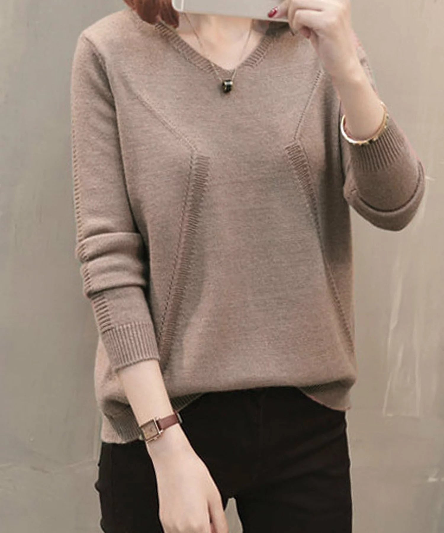Back Fake Button Knit S4966641
