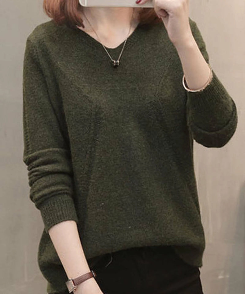 Back Fake Button Knit S4966641 - TUZZUT Qatar Online Shopping