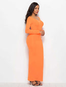 Women's Long Sleeve Bodycon Dress S 341628 - TUZZUT Qatar Online Shopping