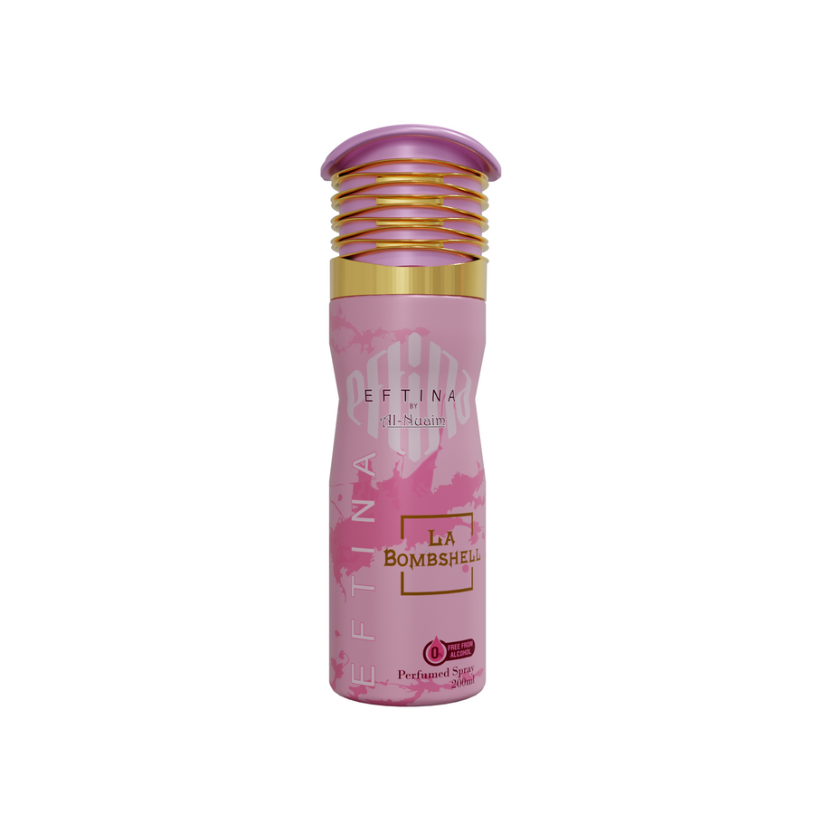 Al Nuaim La Bombshell Non-Alcoholic Deodorant Perfumed Spray 200ml Al Nuaim La Bombshell Non-Alcoholic Deodorant Perfumed Spray 200ml