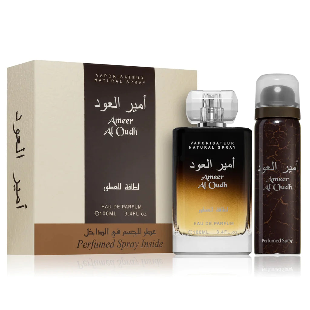 Lattafa Ameer Al Oudh EDP 100m for Unisex with Deodorant Lattafa Ameer Al Oudh EDP 100m for Unisex with Deodorant