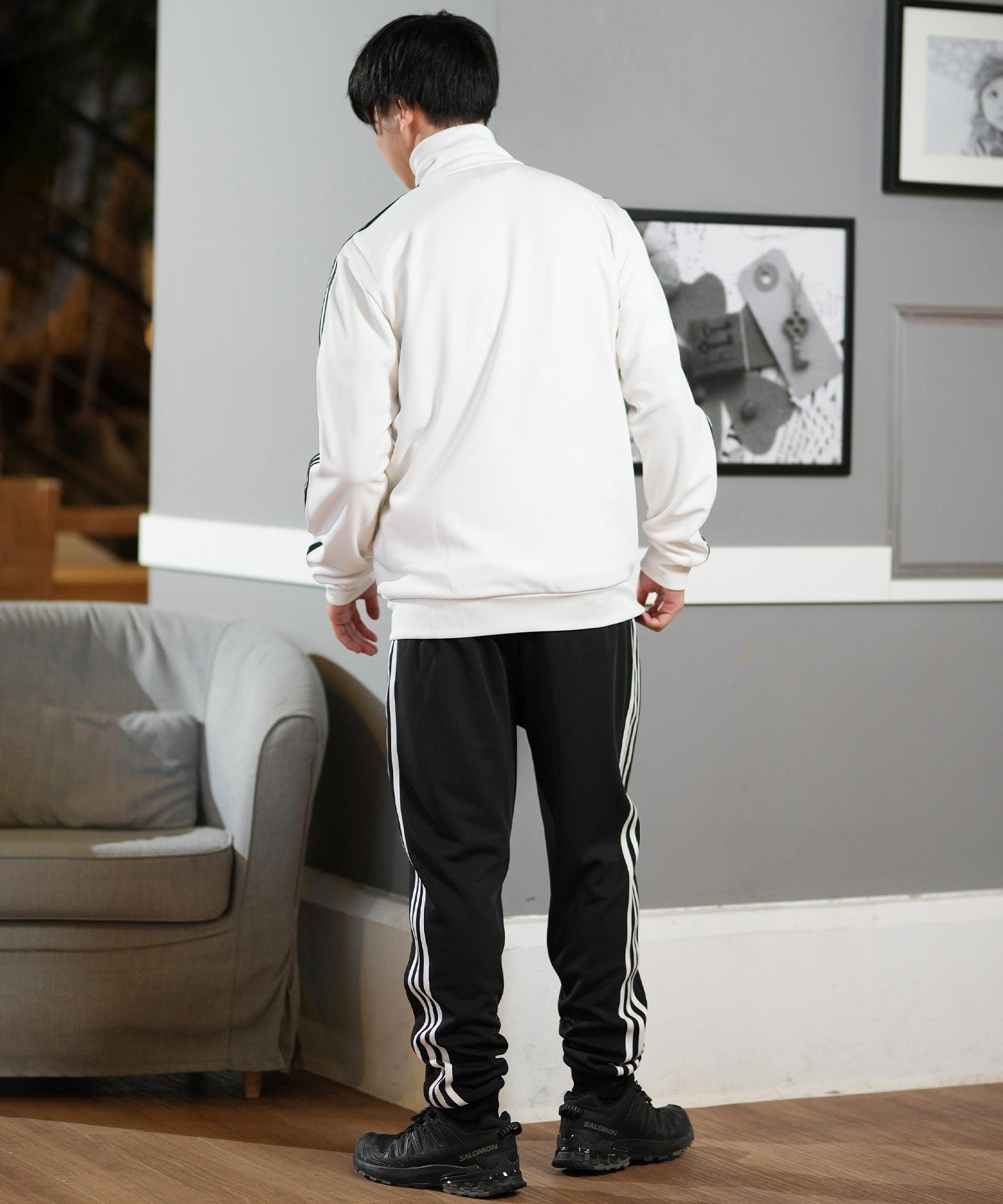 Men's Three Stripes Track Jacket with Pant TS96 Men's Three Stripes Track Jacket with Pant TS96