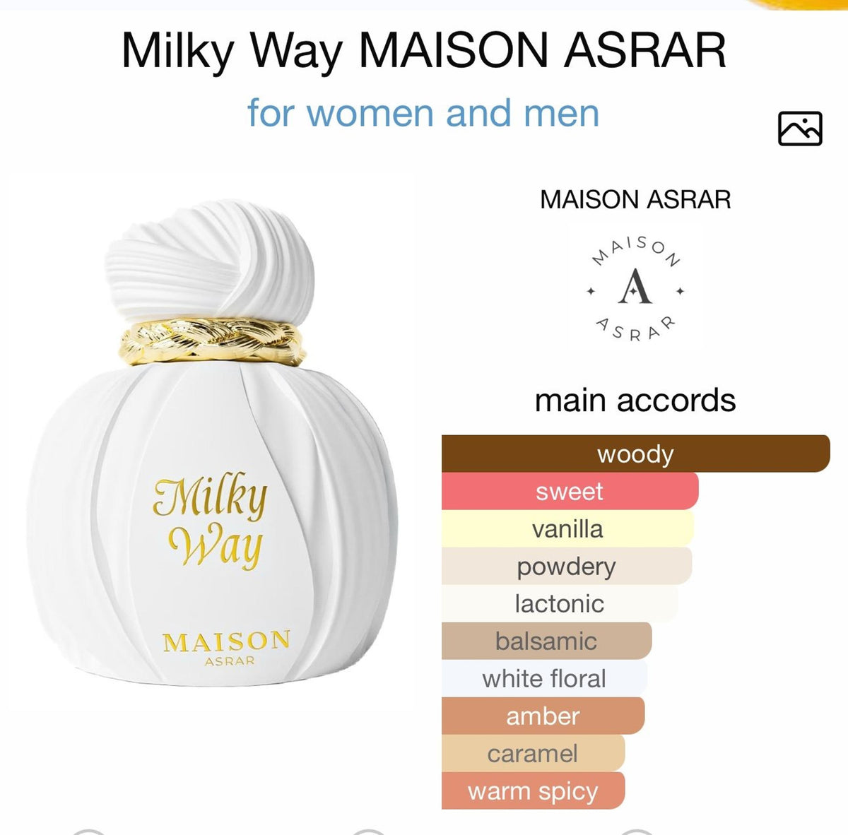 Maison Asrar Milky Way EDP 100ml