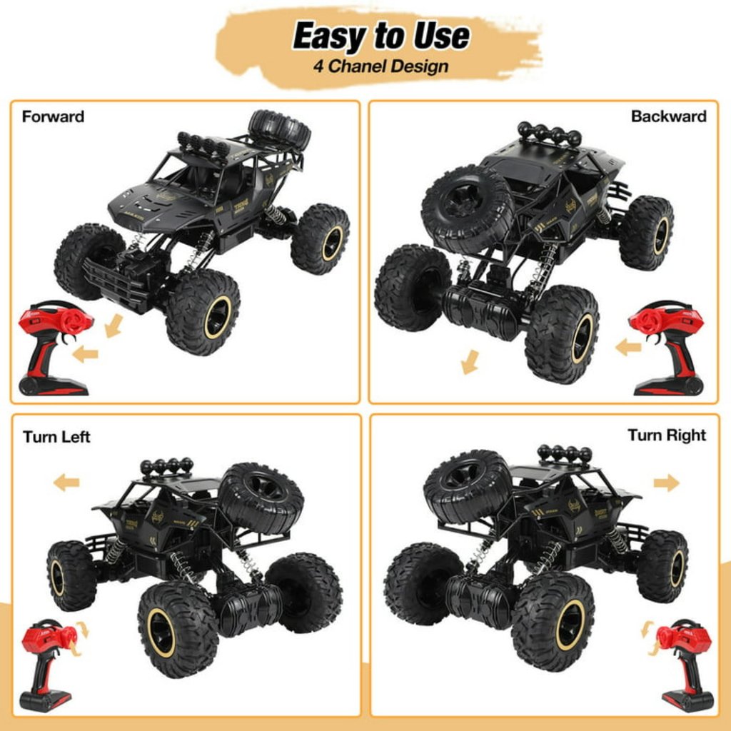 4WD 1:12 Climbing Car 2.4GHz Double Motors Drive Carro Remote Control Model Off-Road Vehicle (37cm) 4WD 1:12 Climbing Car 2.4GHz Double Motors Drive Carro Remote Control Model Off-Road Vehicle (37cm)