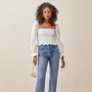 Tangerine Linen Top 451955 - TUZZUT Qatar Online Shopping