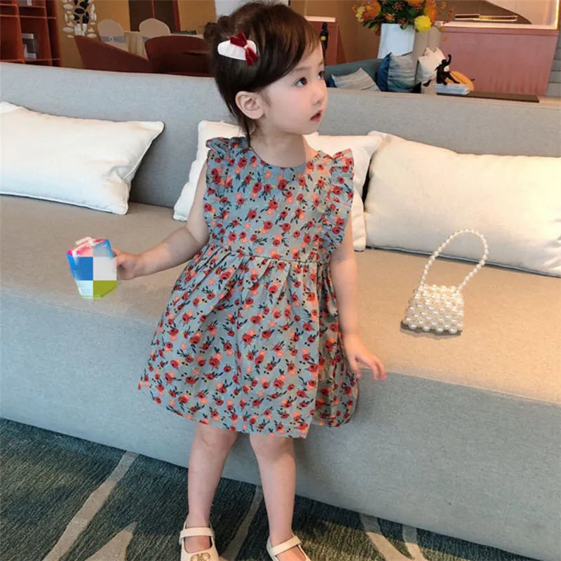 Kids' Cotton Knit Top and Colorful Mesh Skirt One Piece 1651026 Kids' Cotton Knit Top and Colorful Mesh Skirt One Piece 1651026