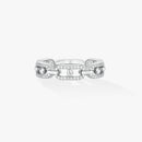 White Gold Diamond Ring DN1004 - TUZZUT Qatar Online Shopping