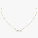 Silver Diamond Necklace DN78569 - TUZZUT Qatar Online Shopping