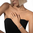 White Gold Diamond Ring DN1004 - TUZZUT Qatar Online Shopping