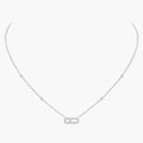 White Gold Diamond Necklace S507316941 - TUZZUT Qatar Online Shopping