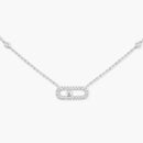 White Gold Diamond Necklace S507316941 - TUZZUT Qatar Online Shopping