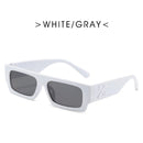 White Rectangle Sunglasses S3503 - TUZZUT Qatar Online Shopping