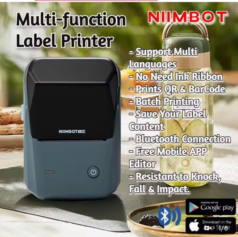 NIIMBOT B1 label printer + label - Tuzzut.com Qatar Online Shopping