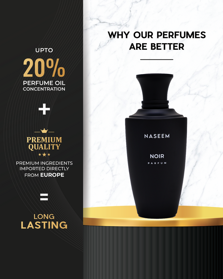 Naseem NOIR Aqua Parfum EDP 100ml  | Long Lasting Luxury Perfume for Men - TUZZUT Qatar Online Shopping