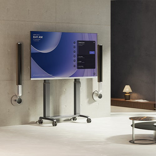 North Bayou V80 Motorized TV Cart 75"-100" Ideal for professional AV setups - TUZZUT Qatar Online Shopping