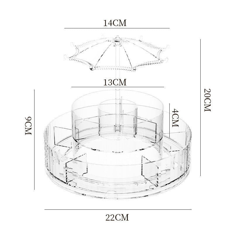 Cosmetics and Accessories Organizer, 360 Rotating