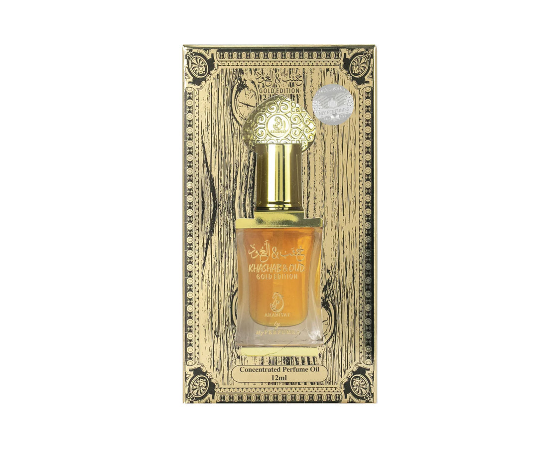 Khashab & Oud Gold Edition Concentrated Perfume Oil 12ml By Arabiyath Khashab & Oud Gold Edition Concentrated Perfume Oil 12ml By Arabiyath