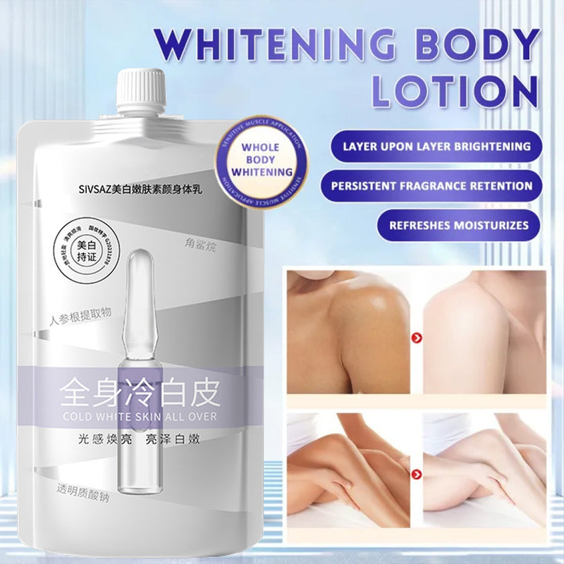 Whole Body Cold White Skin All Over Niacinamide Whitening Body Lotion 200g