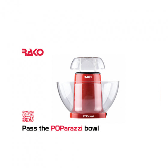 Rako Electric POParazzi Popcorn Maker with Bowl