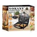 Sokany 2 Face Sandwich Maker Machine 800W SK-BBQ-139 - TUZZUT Qatar Online Shopping