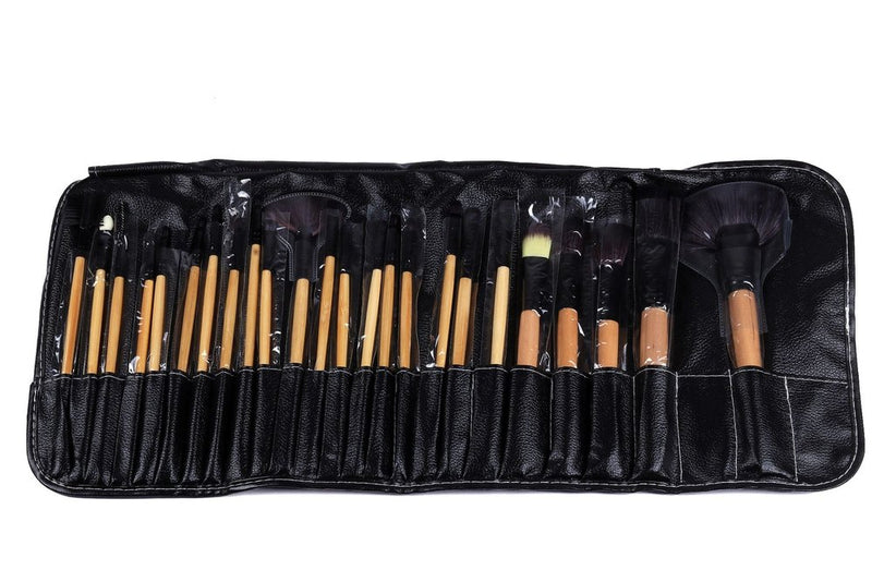 Pencil Wooden 24 PCS Dairy Makeup Brushes Set - TUZZUT Qatar Online Shopping