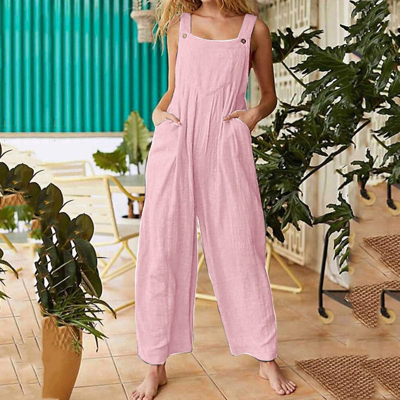 Women's Wide Leg Jumpsuits 3XL B-99971 TUZZUT Qatar Online Shopping