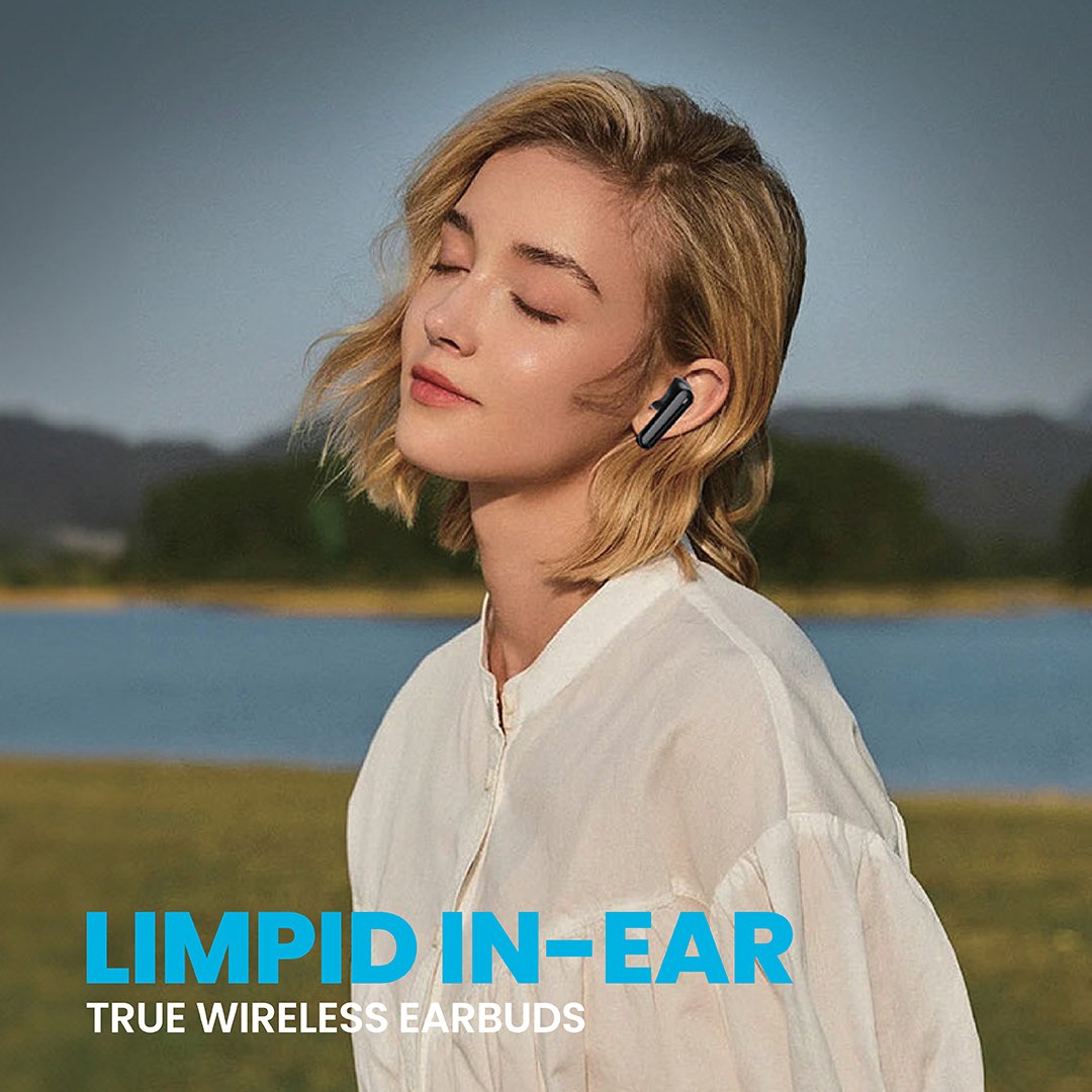 Pawa Limpid In-Ear True Wireless Earbuds - Black Pawa Limpid In-Ear True Wireless Earbuds - Black