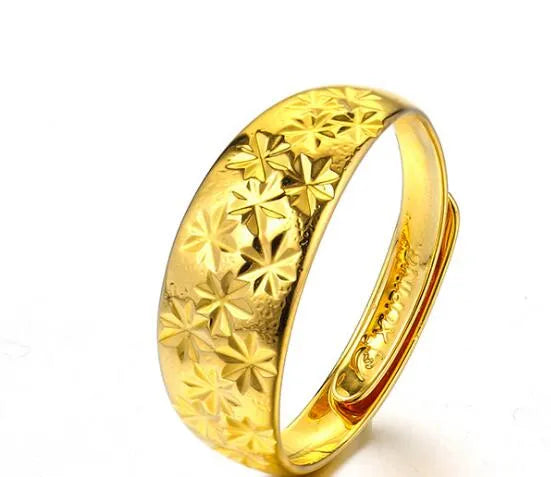 Adjustable Star Gold Ring DN2066 - TUZZUT Qatar Online Shopping